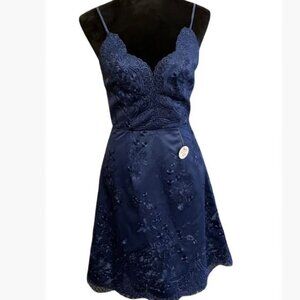 Chi Chi London Sapphire Cocktail Dress Size 8 (UK) and 4 (US) EUC   No Callouts
